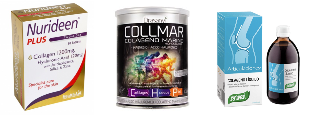 Formatos comerciales colágeno